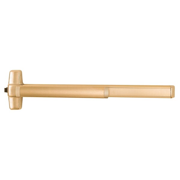 Grade 1 Fire Rated Mortise Exit Device, Wide Stile Pushpad, 36-in, Exit Only, Less Trim, Less Doggin